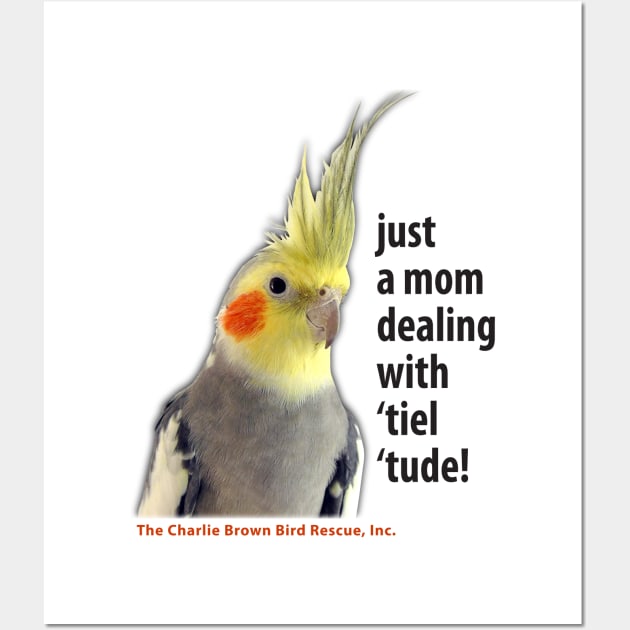 CB tiel tude - black type Wall Art by Just Winging It Designs